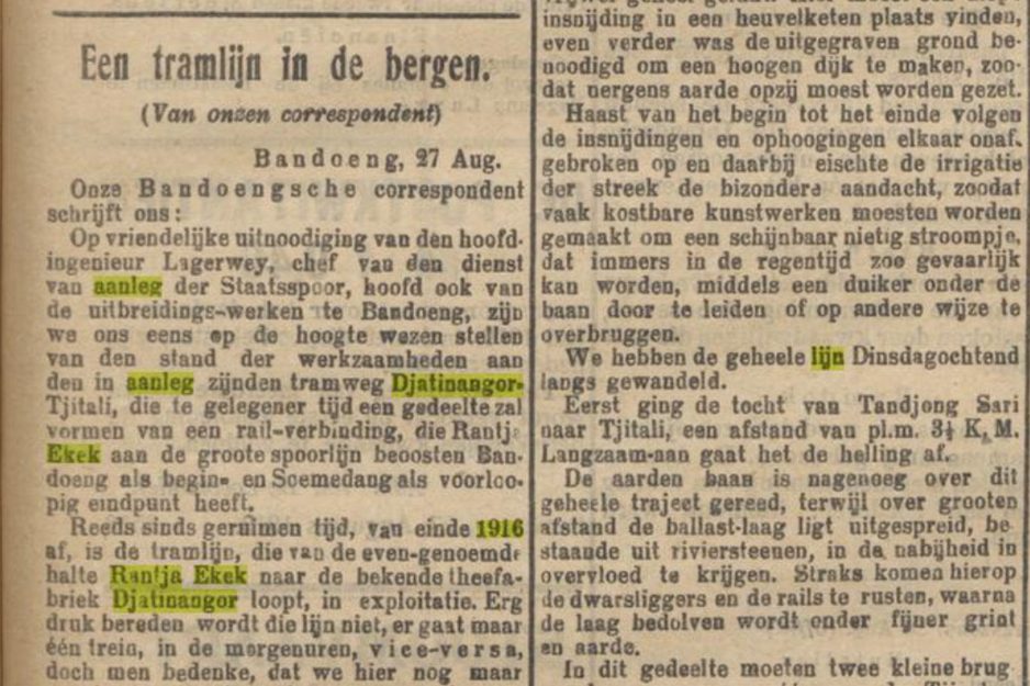 Usaha Kolonial Menghubungkan Bandung-Cirebon Melalui Sumedang.